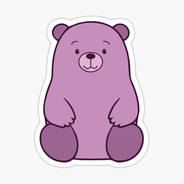 Rappers today look like doodle bears Sticker for Sale by TashaAkaTachi