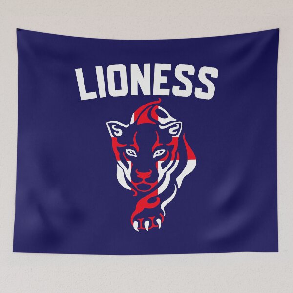Item preview, Lioness. England Flag. Lionesses designed and sold by HalfCat.