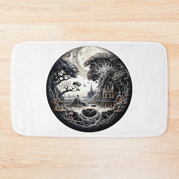 Item preview, Fantasy Zentangle Design in a Circle - Zentangle Tree Style Art designed and sold by AlanPhotoArt.