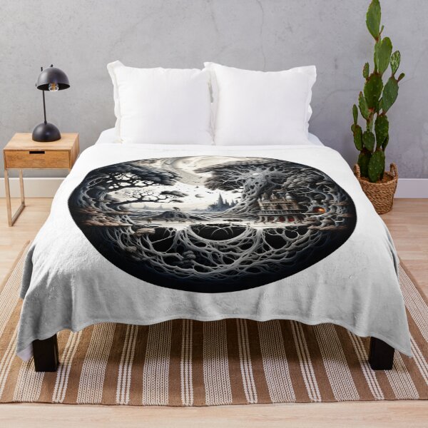 Item preview, Fantasy Zentangle Design in a Circle - Zentangle Tree Style Art designed and sold by AlanPhotoArt.