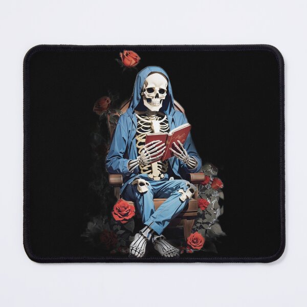 Item preview, Skeleton Man and Roses: A Gothic and Floral for Book Lovers and Skeleton Fans designed and sold by zoughlal.