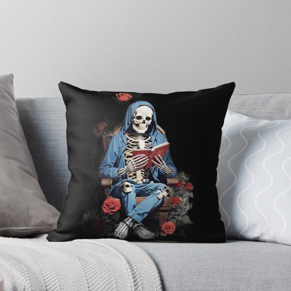 Item preview, Skeleton Man and Roses: A Gothic and Floral for Book Lovers and Skeleton Fans designed and sold by zoughlal.