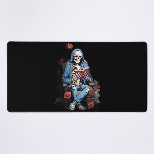 Item preview, Skeleton Man and Roses: A Gothic and Floral for Book Lovers and Skeleton Fans designed and sold by zoughlal.