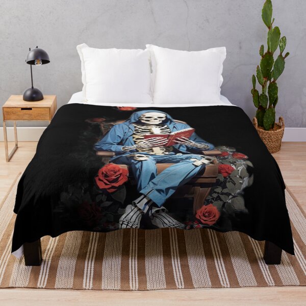 Item preview, Skeleton Man and Roses: A Gothic and Floral for Book Lovers and Skeleton Fans designed and sold by zoughlal.