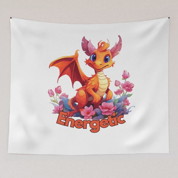 Item preview, Energetic Dragon designed and sold by CozyCanvasCrew.