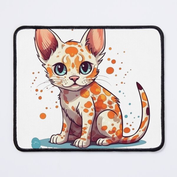 Item preview, Colorful Portrait Art of Ocicats - Feline Enthusiasts designed and sold by DooodleGod.