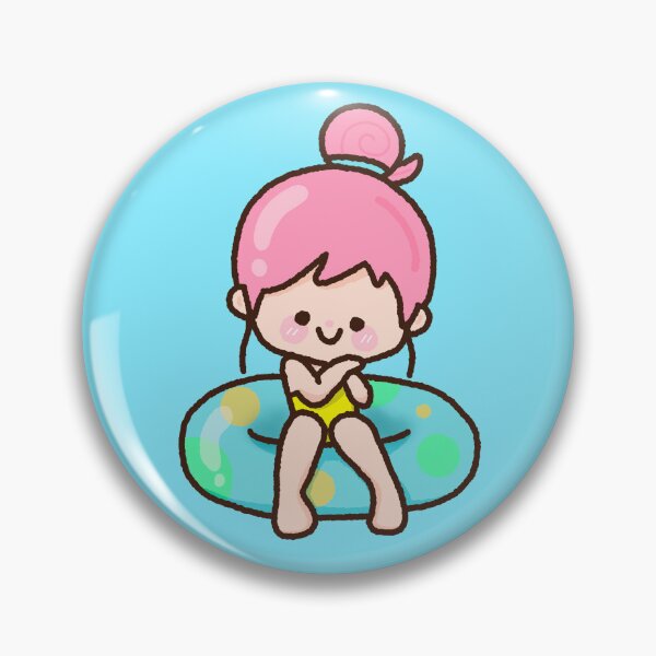 Item preview, Girl with swim ring in swimming pool	 designed and sold by nuchz.