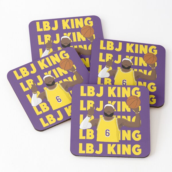 Item preview, LBJ King - Los Angeles  designed and sold by BuzzerBeater00.