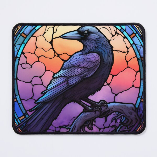 Item preview, Stained Glass Spooky Raven I designed and sold by Pixelchicken.