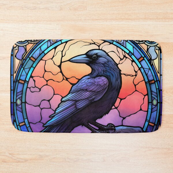 Item preview, Stained Glass Spooky Raven I designed and sold by Pixelchicken.