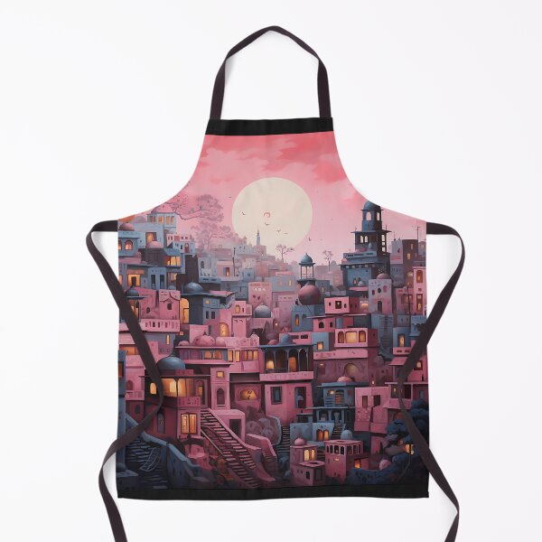Item preview, Pink city at night designed and sold by Hege Renee  Woldbæk.