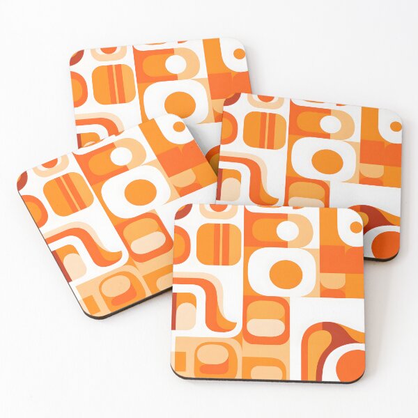 Item preview, Abstract Retro 70s Orange Pattern  designed and sold by trajeado14.