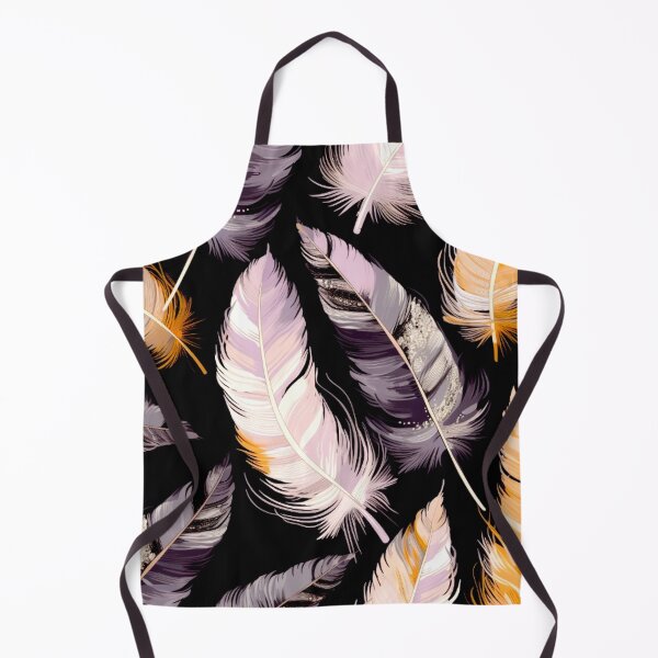 Aperçu de l'œuvre Feathers - Lavender, peach, ivory, gold, black 2 créée et vendue par Highlandkings.