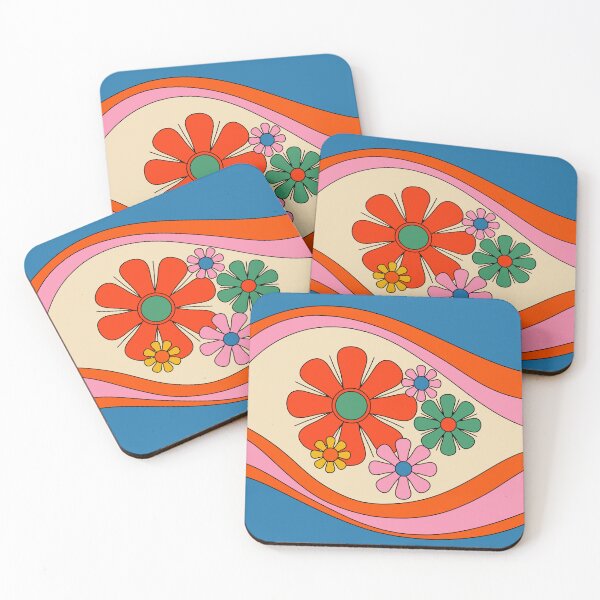 Item preview, Floral Daydream Colorful Retro 60s 70s Flower Pattern designed and sold by kierkegaard.