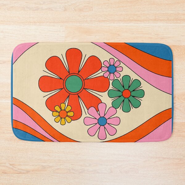 Item preview, Floral Daydream Colorful Retro 60s 70s Flower Pattern designed and sold by kierkegaard.