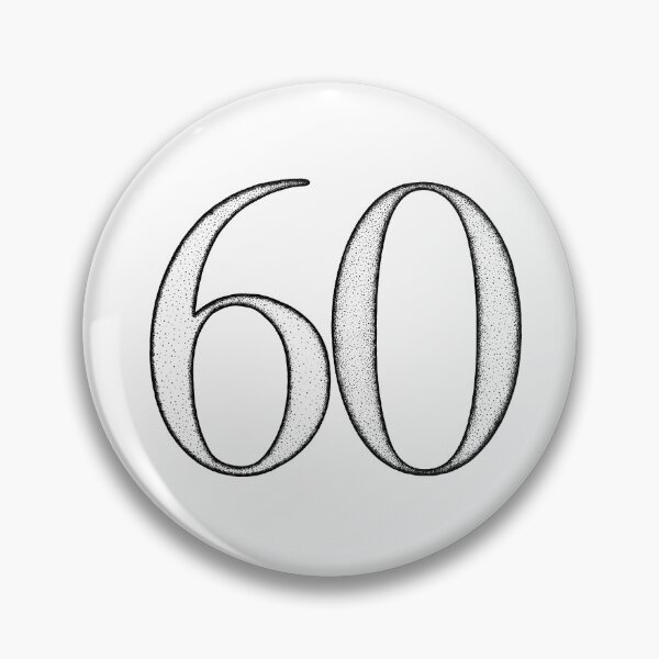 Item preview, Dotart/Dotwork illustration of Number 60 designed and sold by MagnetitaBySil.