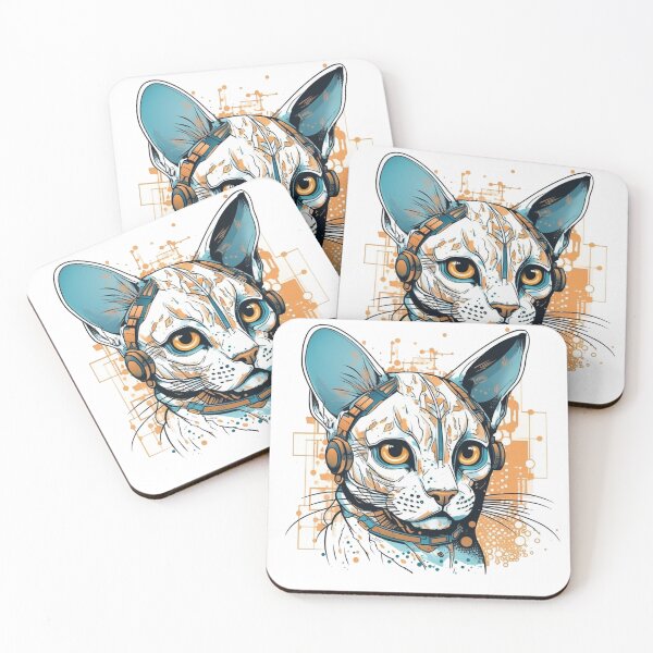 Item preview, Ocitek's High-Tech Futuristic Design for Playful Ocicats: The Tech-Savvy Feline Friends designed and sold by DooodleGod.
