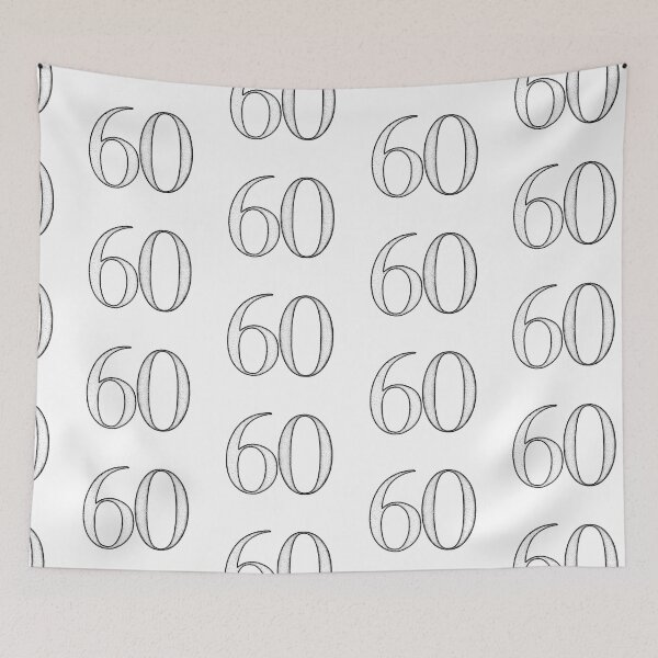 Item preview, Dotart/Dotwork illustration of Number 60 designed and sold by MagnetitaBySil.
