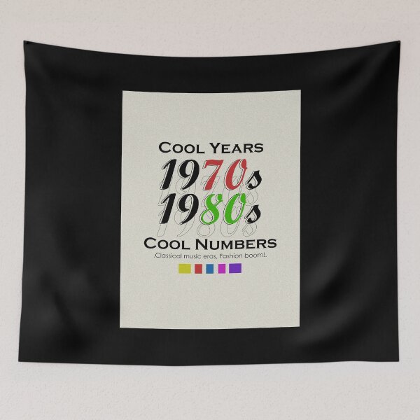 Item preview, Cool Years, Cool Numbers | 1970s &1980s | retro numbers designed and sold by Sweet Bee's.