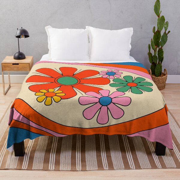 Item preview, Floral Daydream Colorful Retro 60s 70s Flower Pattern designed and sold by kierkegaard.