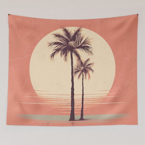 Item preview, Retro Vintage Beach Sunset designed and sold by Ujourney.