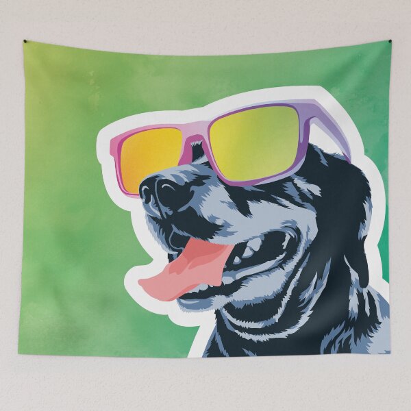 Item preview, Dog with sunglasses designed and sold by Captain Chromatic.