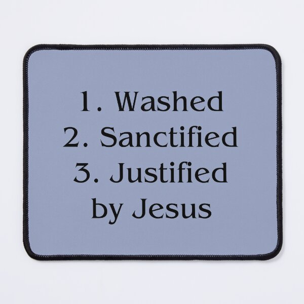 Item preview, Washed, Sanctified, Justified by Jesus designed and sold by knice2.