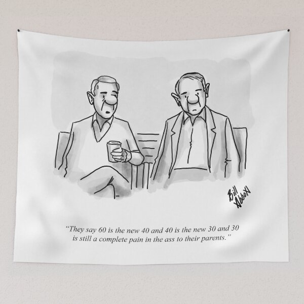 Item preview, Classic Aging Parents Cartoon designed and sold by abbottoons.