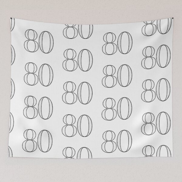 Item preview, Dotart/Dotwork illustration of Number 80 designed and sold by MagnetitaBySil.