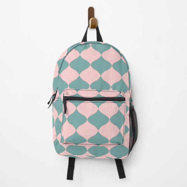Item preview, Tranquil Ogee - Teal and Soft Pink Pattern designed and sold by Lubellebubble20.