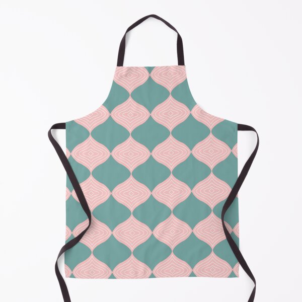 Item preview, Tranquil Ogee - Teal and Soft Pink Pattern designed and sold by Lubellebubble20.