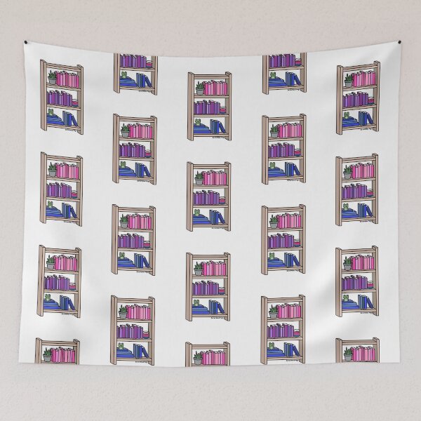 Item preview, Bisexual Pride Bookcase designed and sold by scrambledpegs.