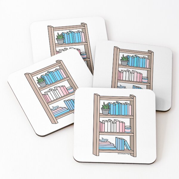 Item preview, Trans Pride Bookcase designed and sold by scrambledpegs.