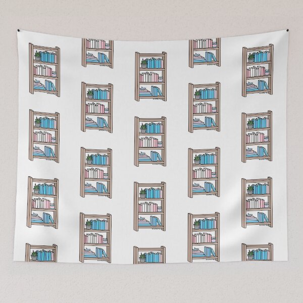 Item preview, Trans Pride Bookcase designed and sold by scrambledpegs.