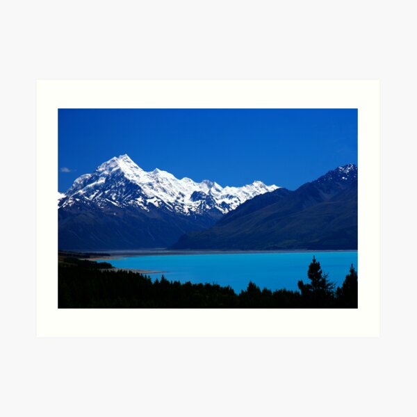 Aoraki and Pukaki. Art Print