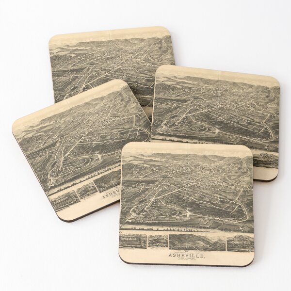 Item preview, Asheville, North Carolina (1891) designed and sold by allhistory.