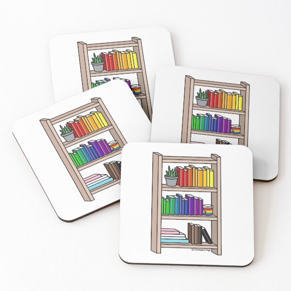 Item preview, Progress Pride Rainbow Bookcase designed and sold by scrambledpegs.