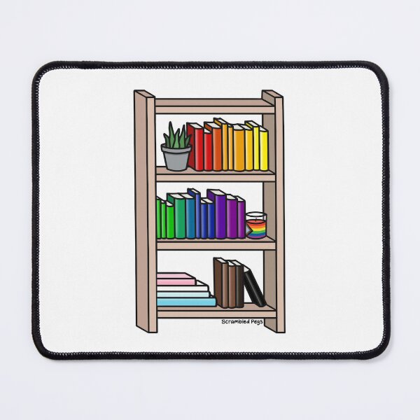 Item preview, Progress Pride Rainbow Bookcase designed and sold by scrambledpegs.