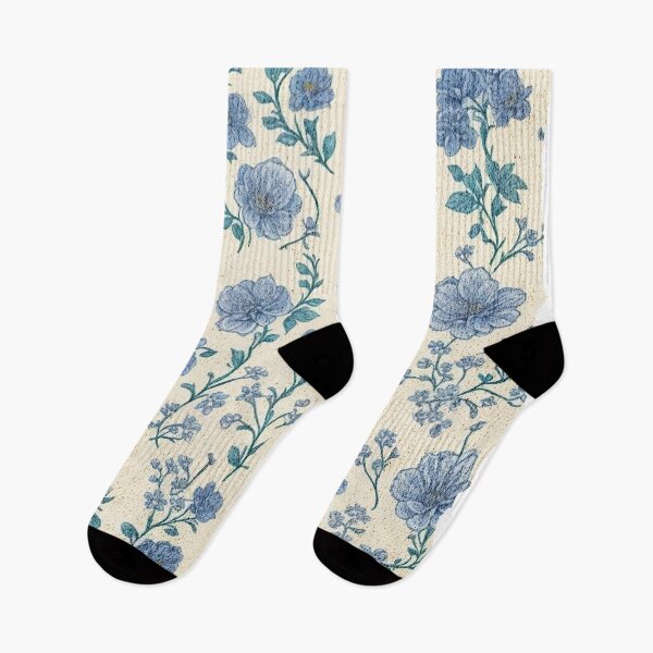 Artikelvorschau, Blauer Vintage-Blumenstil entworfen und verkauft von ThiagoSDantas.