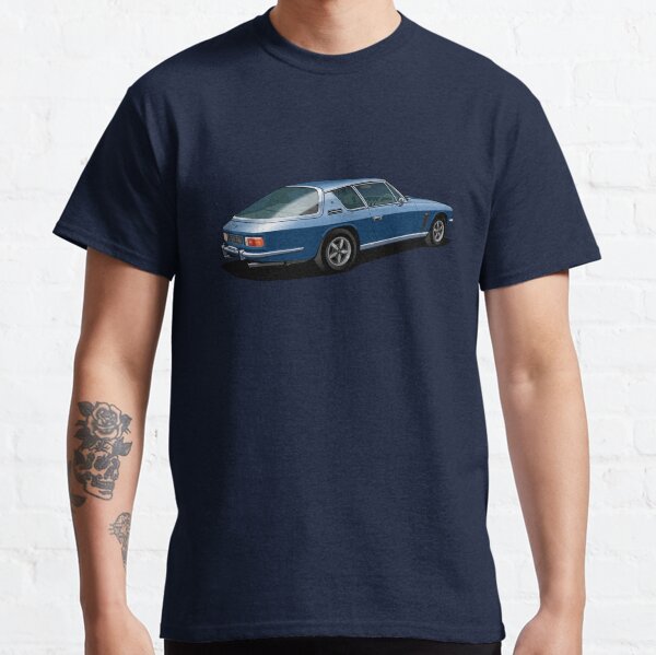 Vista previa del artículo con la obra «Jensen Interceptor III en azul», diseñado y vendido por candc-retro.