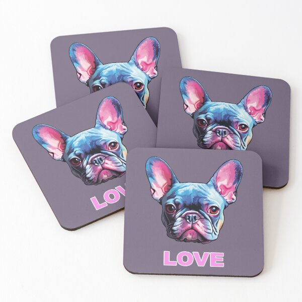 Item preview, French bulldog pink and blue. designed and sold by Dream-Way.