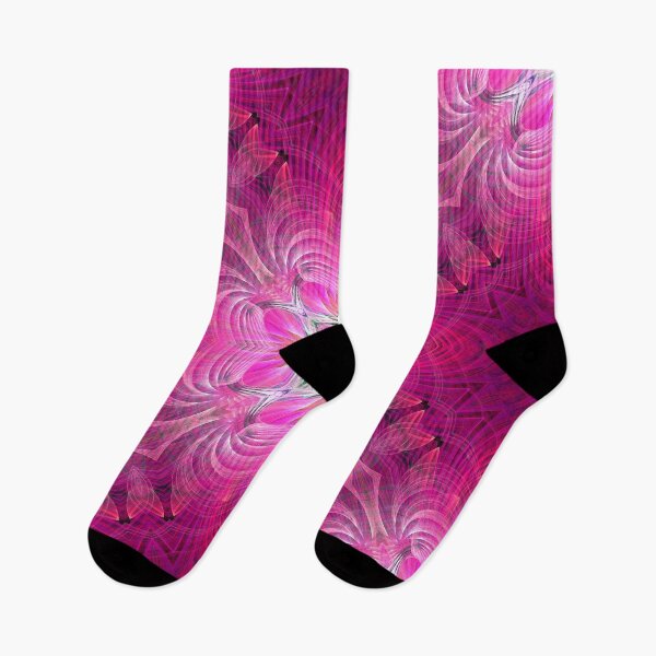 Item preview, ornate cross and flower in pinks designed and sold by effervescence.
