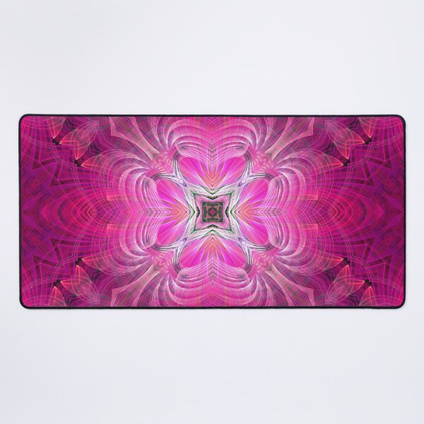 Item preview, ornate cross and flower in pinks designed and sold by effervescence.