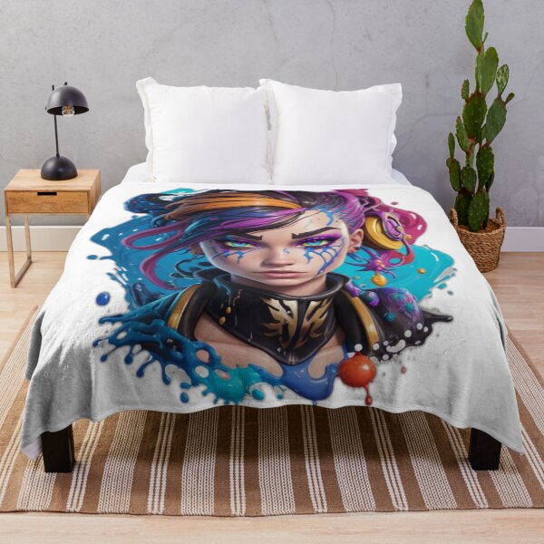 Item preview, Rainbow Splash - Young Girl Crying Blue Tears designed and sold by DeevaValli.
