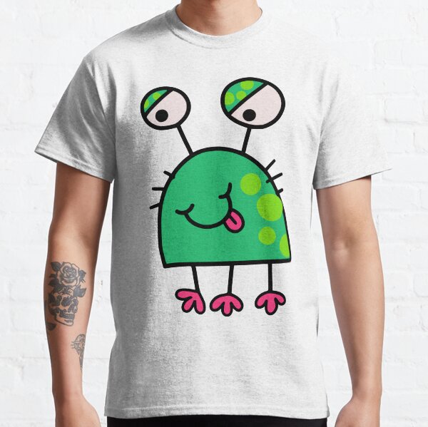 Item preview, Green Doodle Monster designed and sold by BeagleDesigns.