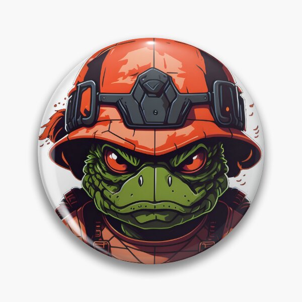 Item preview, Turtle with helmet designed and sold by BearsAndSkulls.