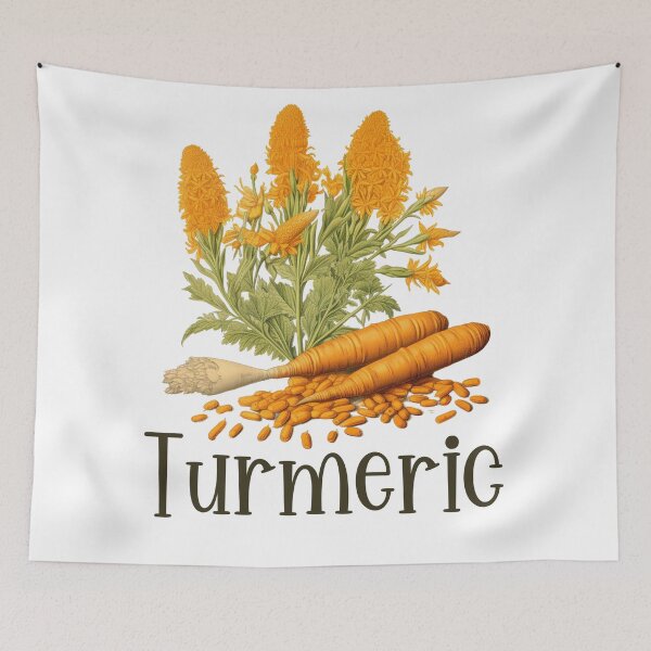 Item preview, Hand Drawn Illustration of Turmeric designed and sold by Sketch-Shack.