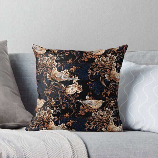 Item preview, Elegance Unveiled - Tweed Background with Birds and Flowers designed and sold by vadimcarazan.