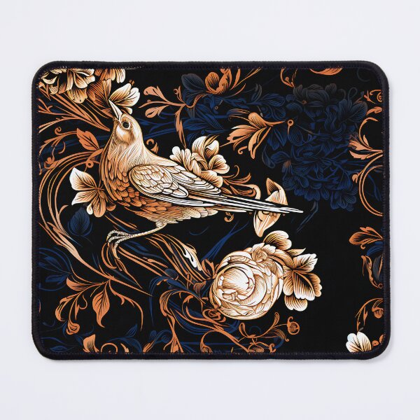 Item preview, Elegance Unveiled - Tweed Background with Birds and Flowers designed and sold by vadimcarazan.