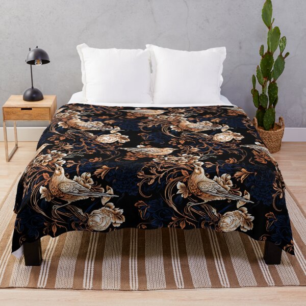 Item preview, Elegance Unveiled - Tweed Background with Birds and Flowers designed and sold by vadimcarazan.